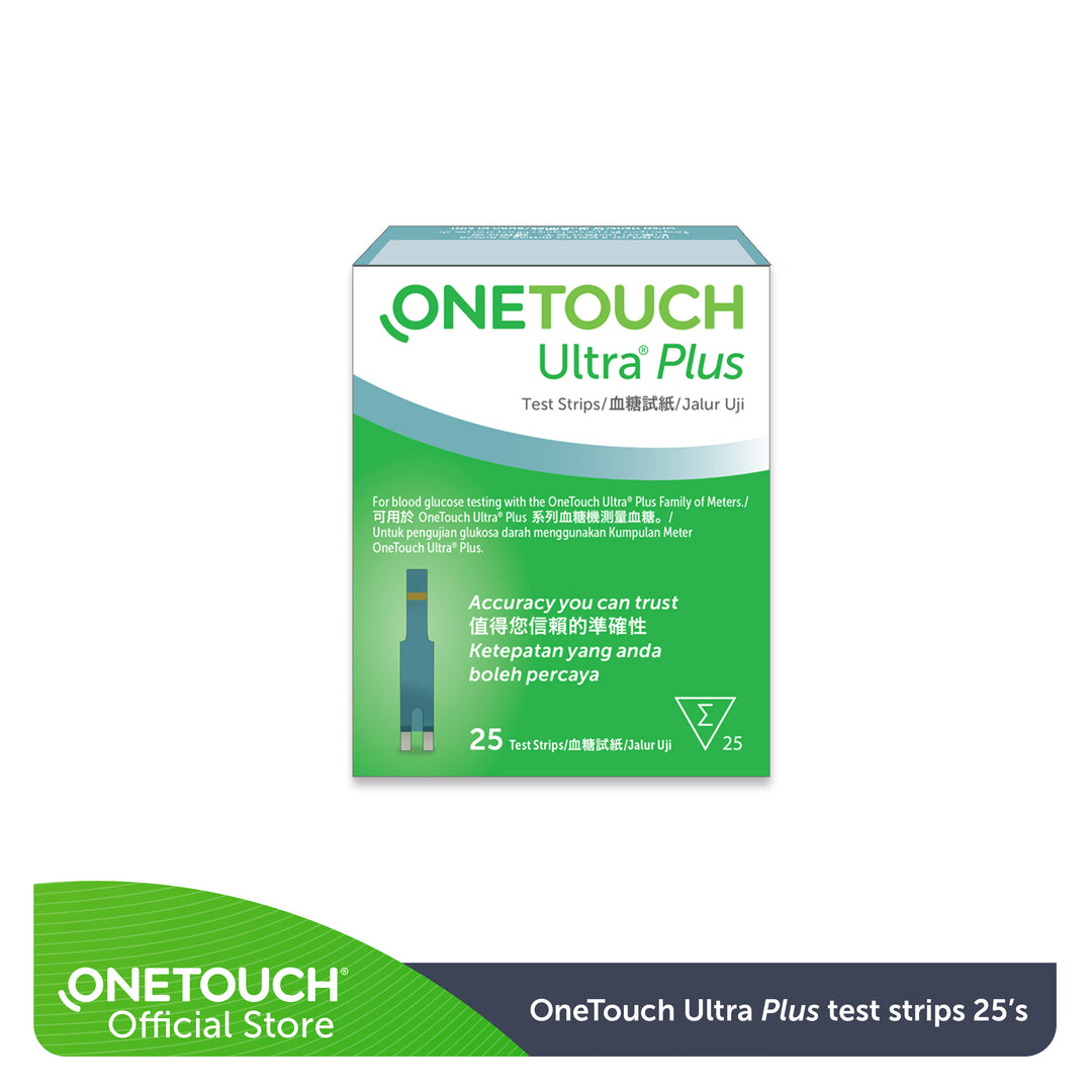 ONETOUCH UltraPlus Strip (25's) – Glucometer.my
